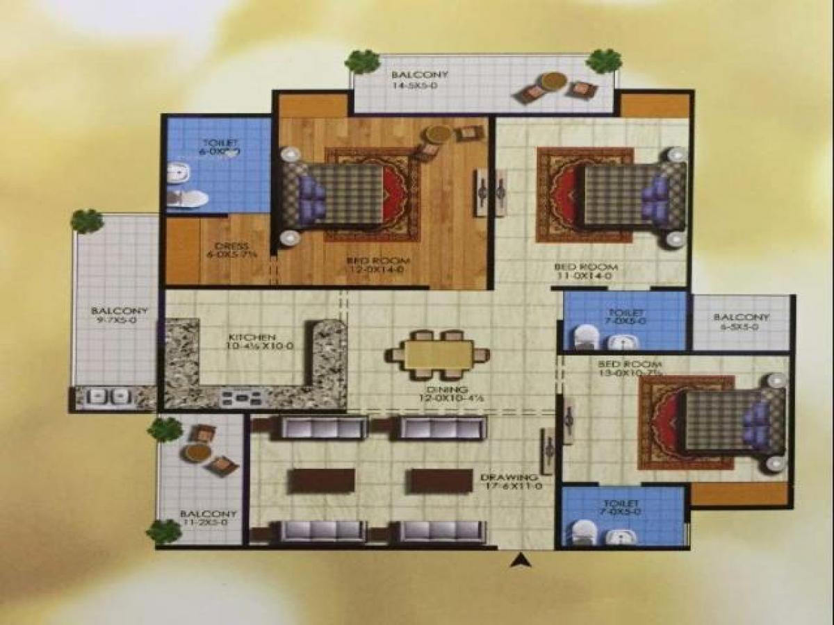 3 chambres Maison à Ghaziabad, India No. 28642