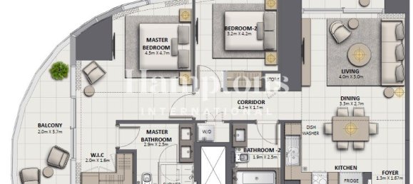 2 chambres appartement à louer à Palm Jumeirah, Dubai, UAE № 191605 25