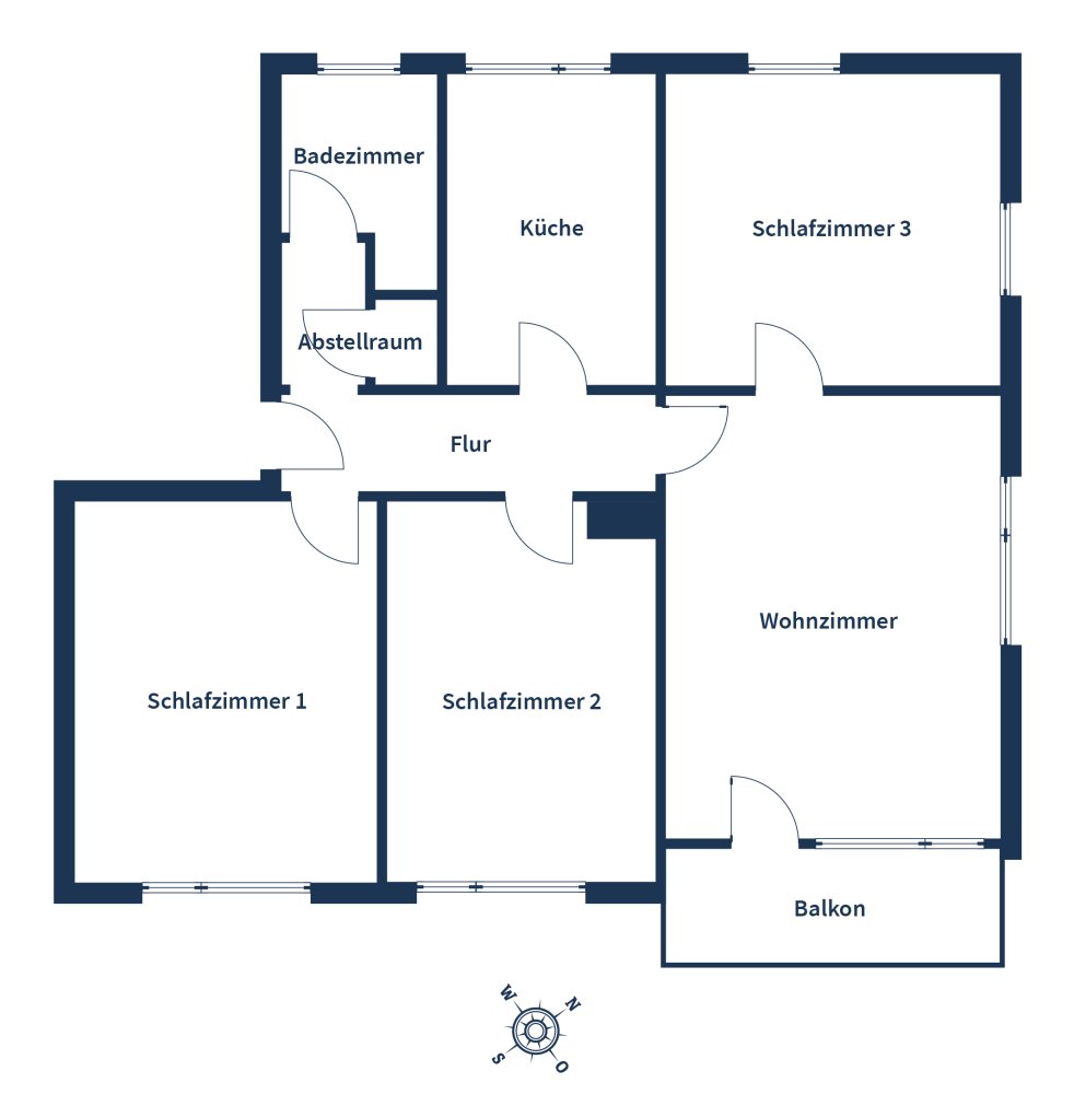 Apartamento T3 em Esslingen, Germany N.º 54055