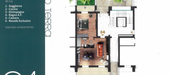 2-Zimmer Penthouse in Florence, Italy, Nr. 97984 17