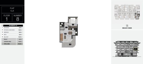 Apartamento de 2 habitaciónes en Kestel, Turkey No. 9919 15