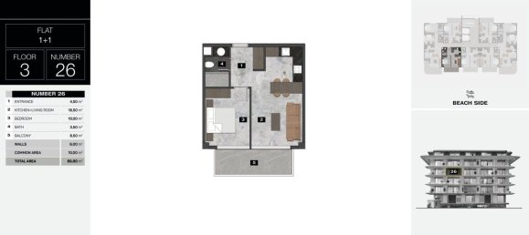 Apartamento de 2 habitaciónes en Kestel, Turkey No. 9919 23