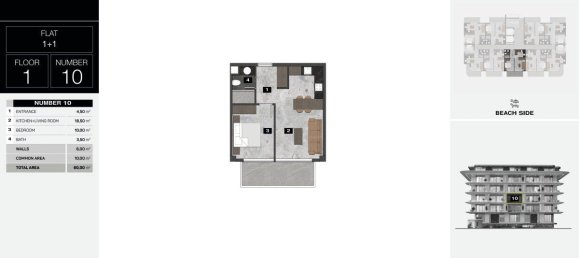 Apartamento de 2 habitaciónes en Kestel, Turkey No. 9919 17