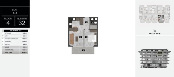 Apartamento de 2 habitaciónes en Kestel, Turkey No. 9919 27