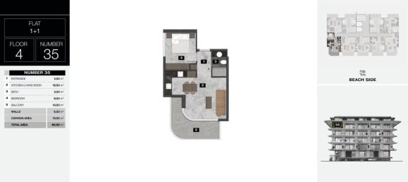 Apartamento de 2 habitaciónes en Kestel, Turkey No. 9919 29