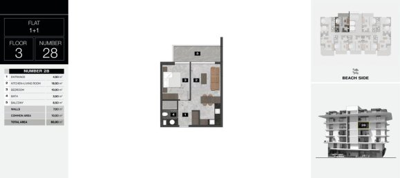 Apartamento de 2 habitaciónes en Kestel, Turkey No. 9919 25