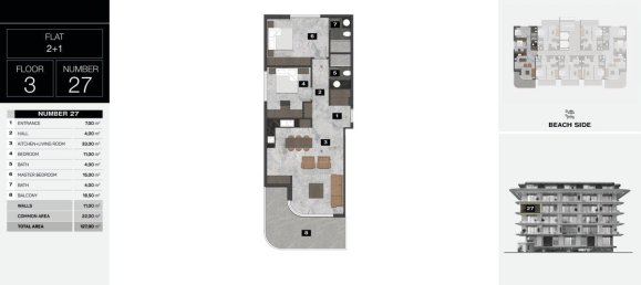 Apartamento de 2 habitaciónes en Kestel, Turkey No. 9919 24