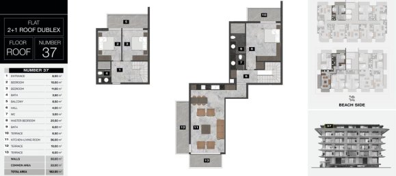 Apartamento de 2 habitaciónes en Kestel, Turkey No. 9919 30