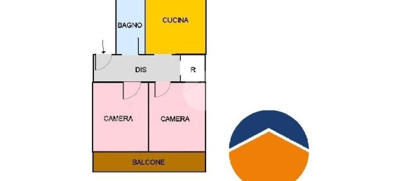 3 rooms Apartment in Brandizzo, Italy No. 6538 29
