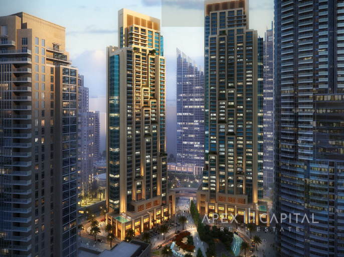 2 غرف نوم شقة في وسط مدينة دبي, UAE رقم 7168