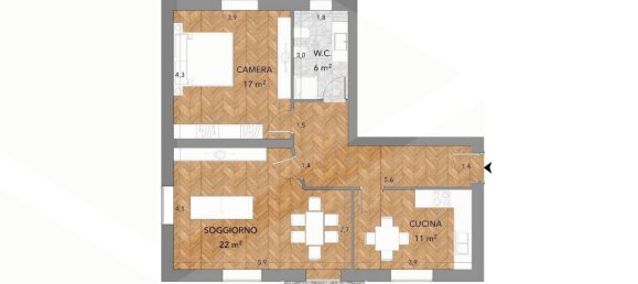 3-Zimmer Wohnung in Marino, Italy, Nr. 21347 3