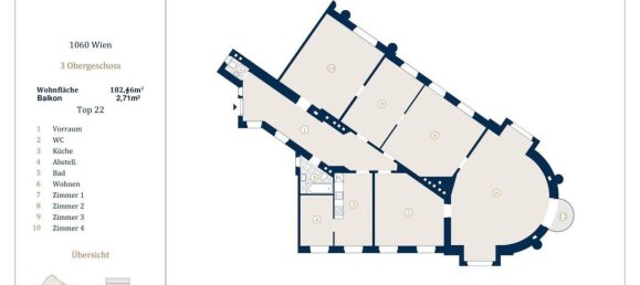 4-salle Appartement à Mariahilf, Austria No. 243412 3