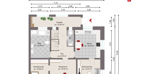 Adosado de 3 dormitorios en Hof, Germany No. 192456 21