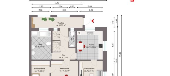 Adosado de 3 dormitorios en Hof, Germany No. 192456 25