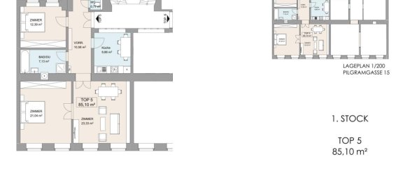 2 chambres Appartement à Margareten, Austria No. 216102 11