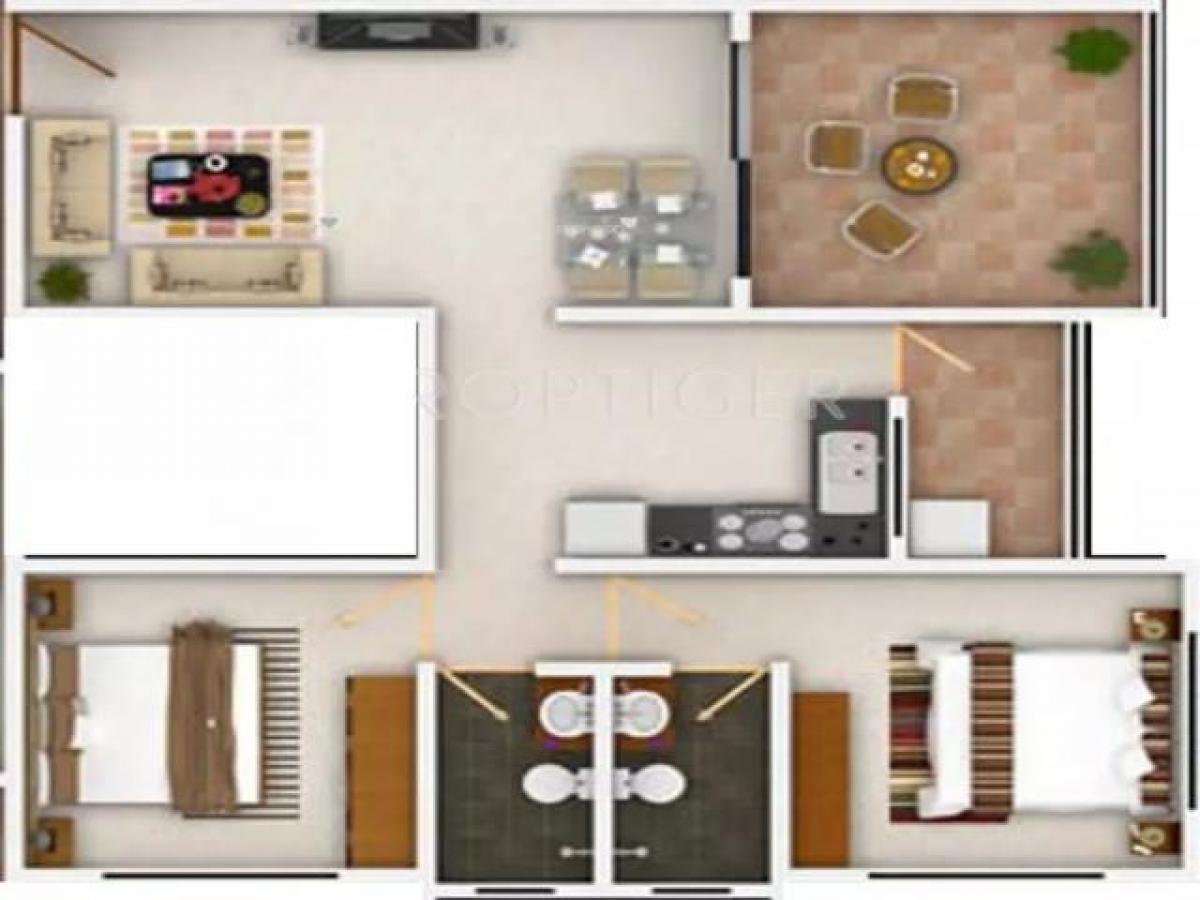 2 bedrooms House in Pune, India No. 46156