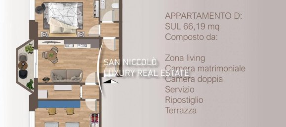 2 غرف نوم شقة في Florence, Italy رقم 212676 9