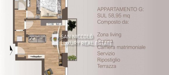 2 غرف نوم شقة في Florence, Italy رقم 212676 3