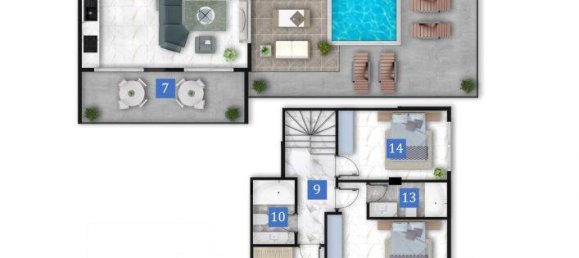 2 rooms Apartment in Kargicak, Turkey No. 10204 23