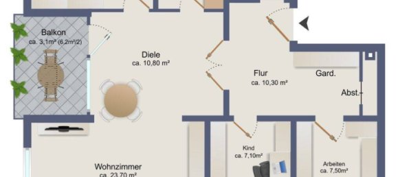 1 chambre Appartement à Wandsbek, Germany No. 367373 12