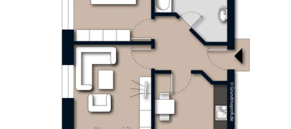 Квартира с 1 спальней в Косфельд, Германия № 21581 13