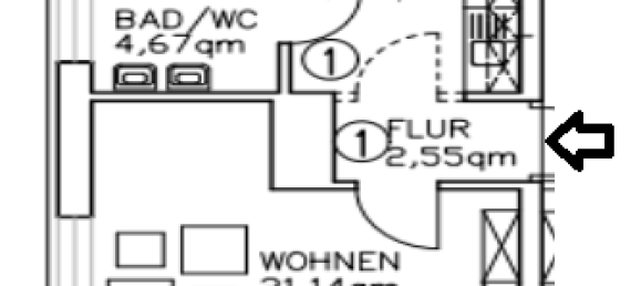 Квартира с 1 спальней в Кам, Германия № 242523 6
