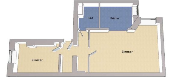 2غرفة شقة في Mitte, Germany رقم 371772 9