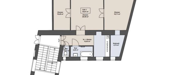 3 rooms Apartment in Margareten, Austria No. 167387 12