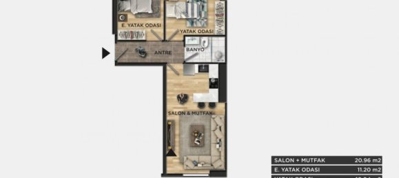 2 rooms Apartment in Beylikduezue, Turkey No. 9946 19