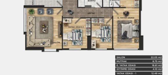 2 rooms Apartment in Beylikduezue, Turkey No. 9946 21