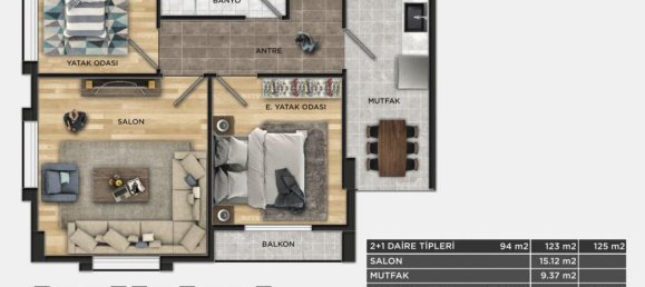 2 rooms Apartment in Beylikduezue, Turkey No. 9946 17