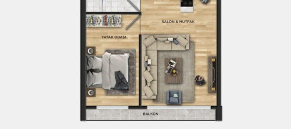 2 rooms Apartment in Beylikduezue, Turkey No. 9946 16