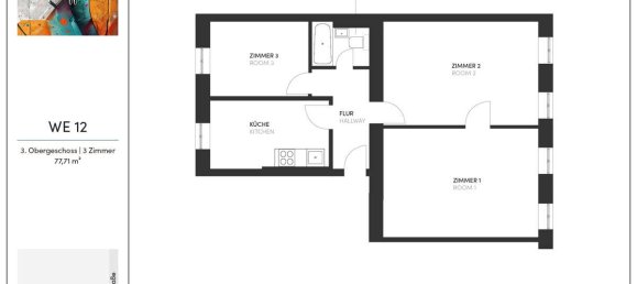 3-Zimmer Wohnung in Kreuzberg, Germany, Nr. 269685 2
