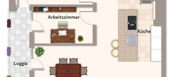 Квартира с 2 спальнями в Дюссельдорф, Германия № 323192 8