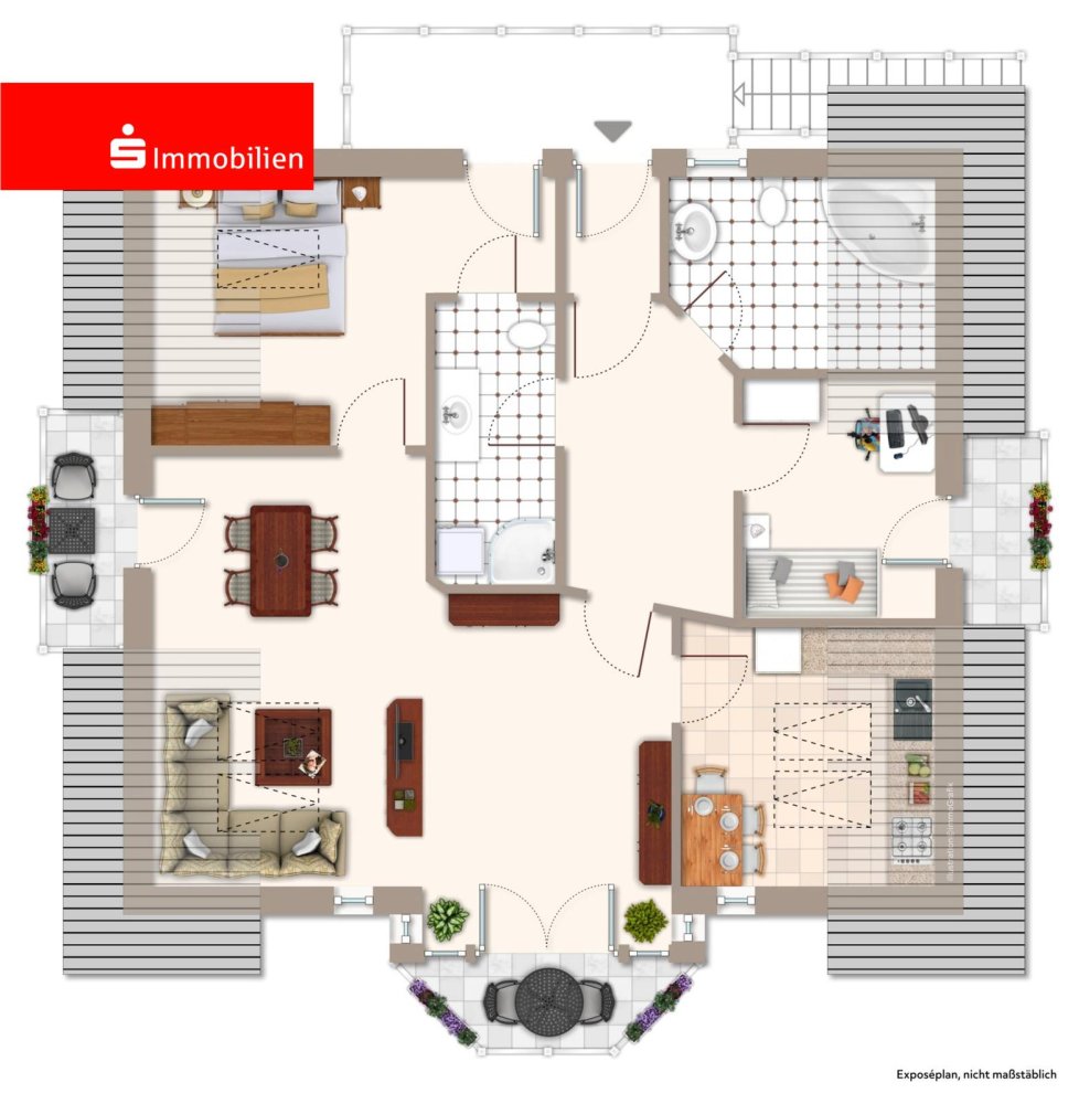 3 rooms Apartment in Marburg-Biedenkopf, Germany No. 343619
