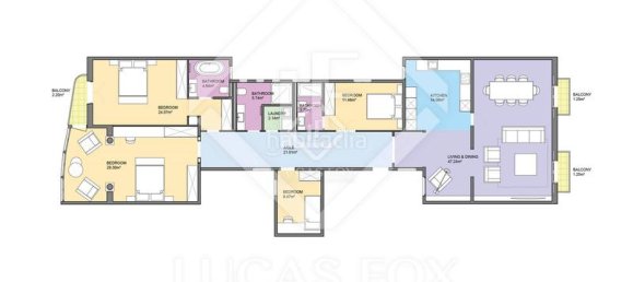 4 غرف نوم شقة في Eixample, Spain رقم 58666 45