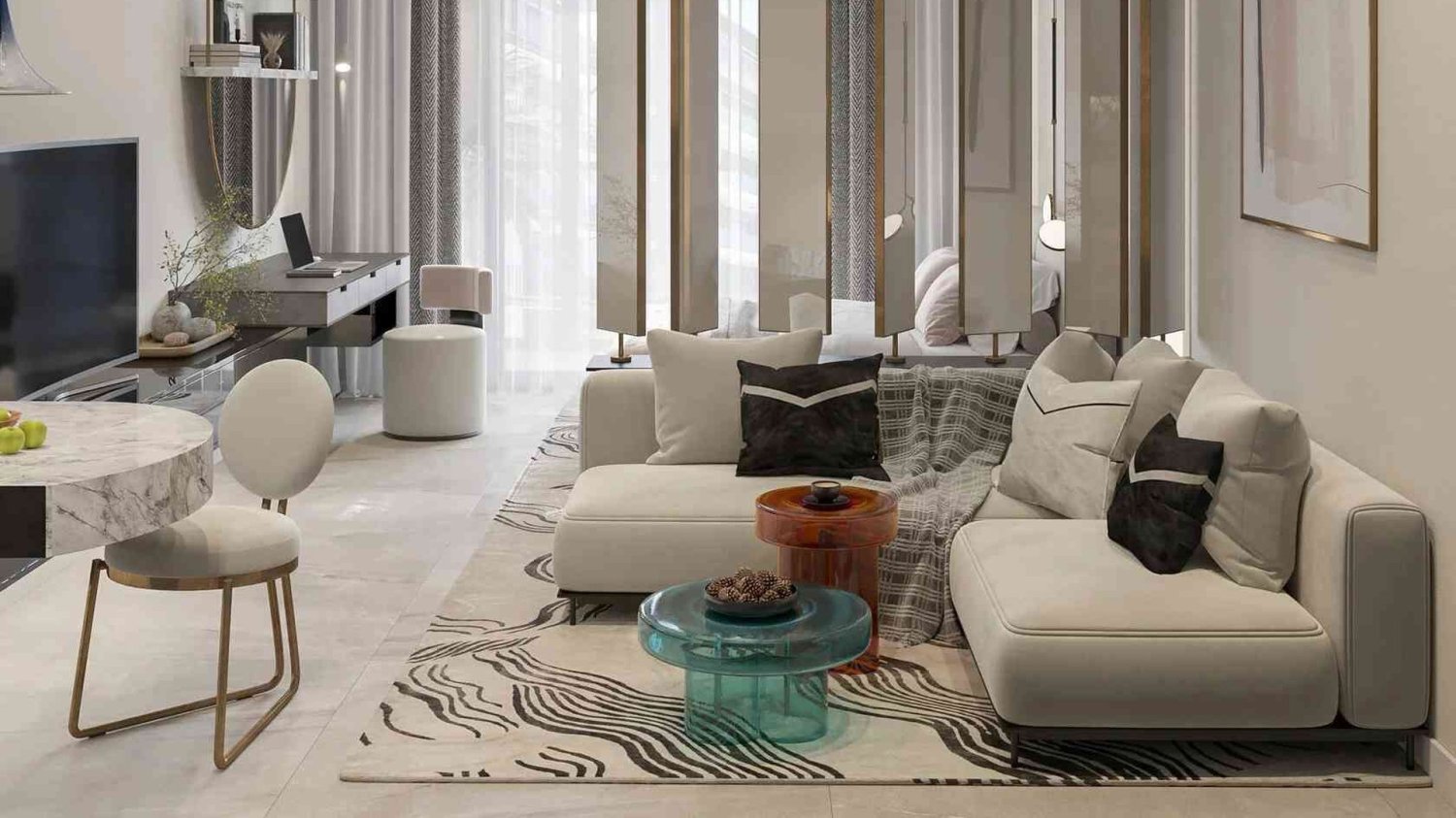 1 غرف نوم شقة في ELITZ, دائرة قرية جميرا, UAE رقم 60883