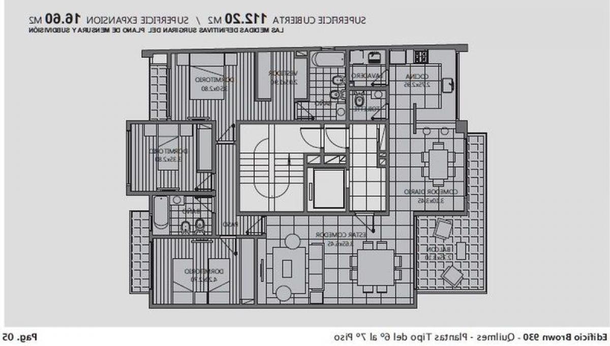 Apartamento de 3 dormitorios en Quilmes, Argentina No. 100506