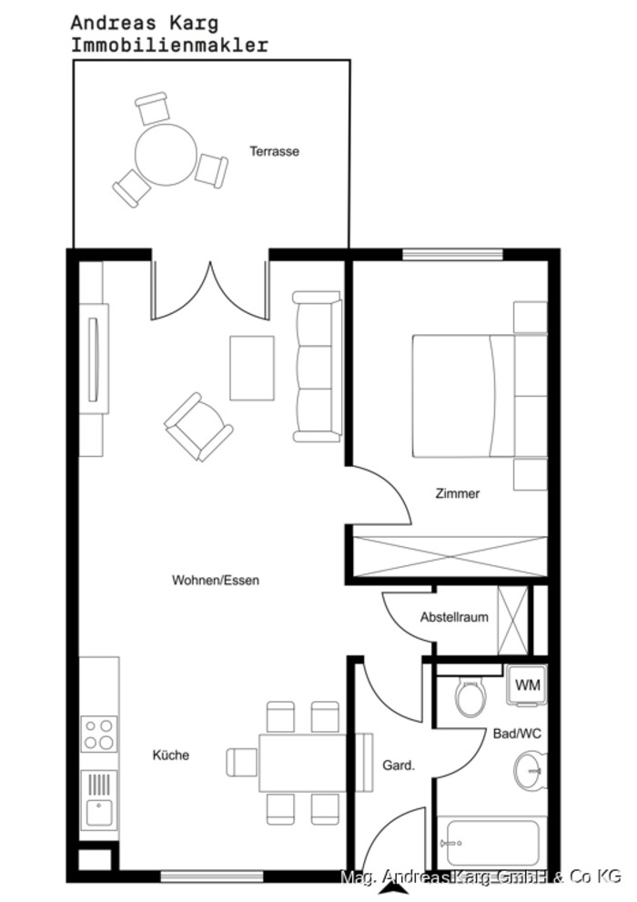 2 rooms Apartment in Lochau, Austria No. 216818
