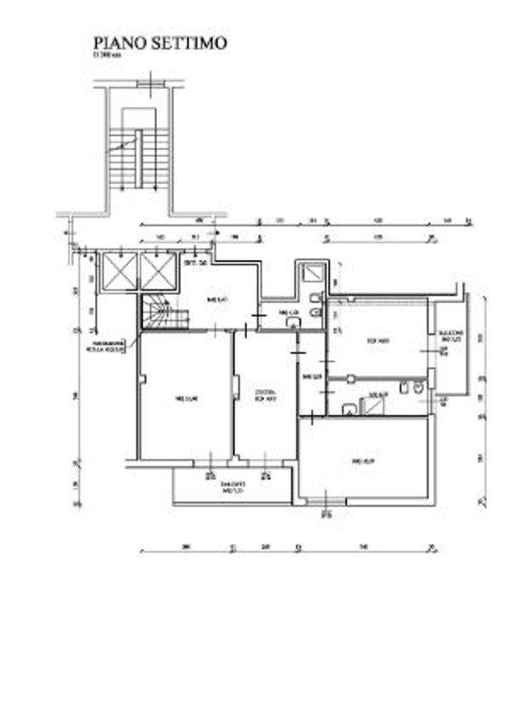 Пентхаус с 6 комнатами в Болонья, Италия № 299051