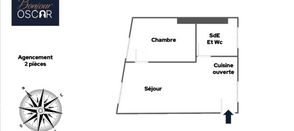 2-Zimmer Wohnung in Paris, France, Nr. 189874 10