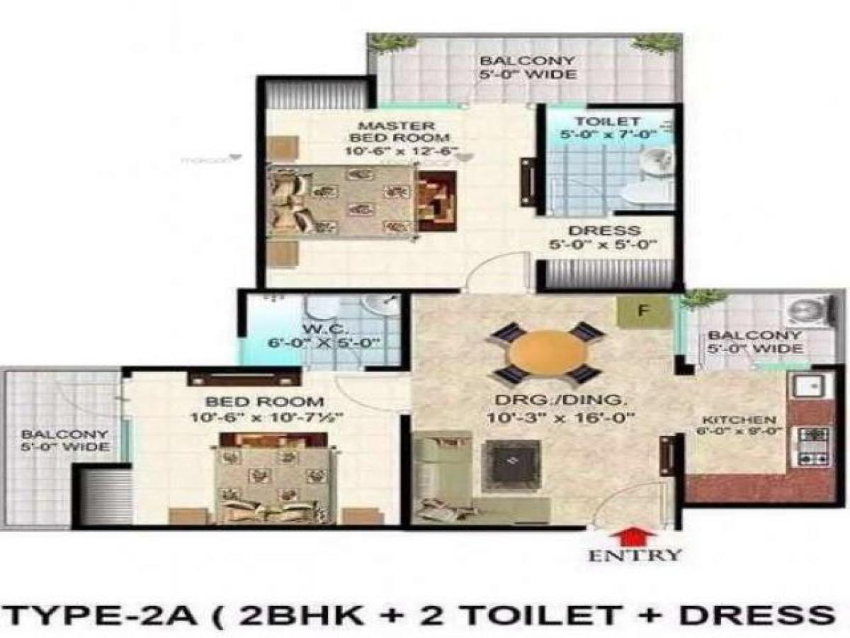 2 bedrooms House in Ghaziabad, India No. 19893