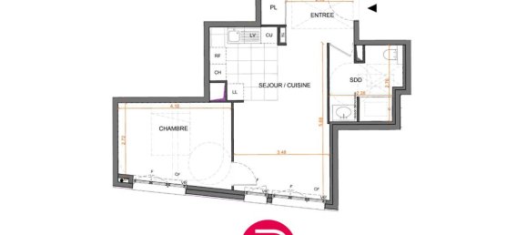 1 Schlafzimmer Wohnung in Viroflay, France, Nr. 133214 4