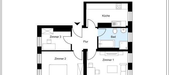 3غرفة شقة في Mitte, Germany رقم 348188 4