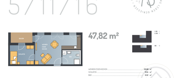 Квартира с 2 комнатами в Восточный Алльгой, Германия № 190016 9