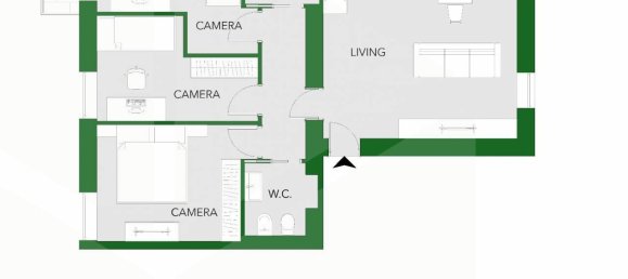 4غرفة شقة في Milan, Italy رقم 242219 3