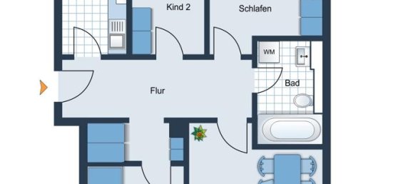 3 Schlafzimmer Wohnung in Chemnitz, Germany, Nr. 23476 2