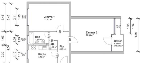 2 rooms Apartment in Falkenhagener Feld, Germany No. 39085 15