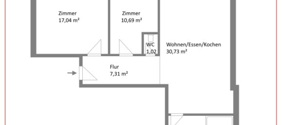 Квартира с 2 спальнями в Бергштрасе, Германия № 233313 6