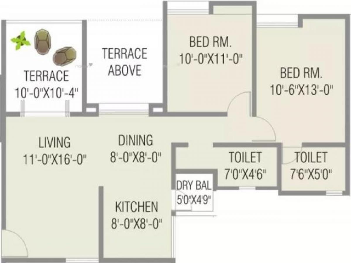2 chambres Maison à Pune, India No. 46316